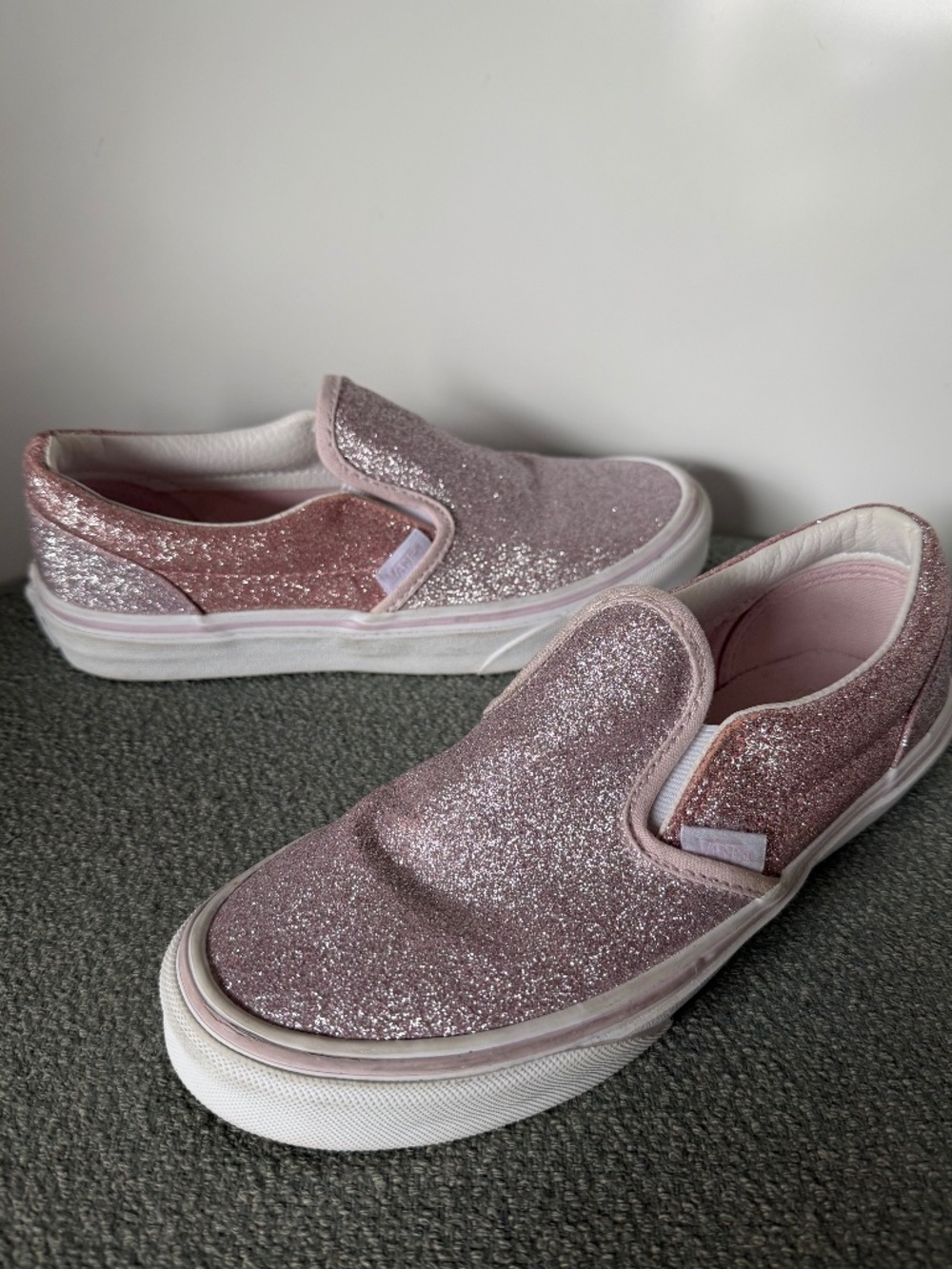 Vans Classic Slip-On Kids 'Rose Gold Glitter' | Pink Size 3